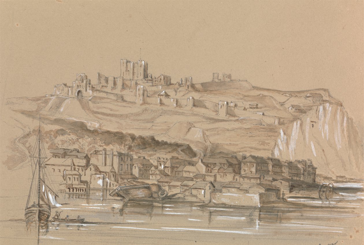 Udsigt over byen Dover af Unknown artist