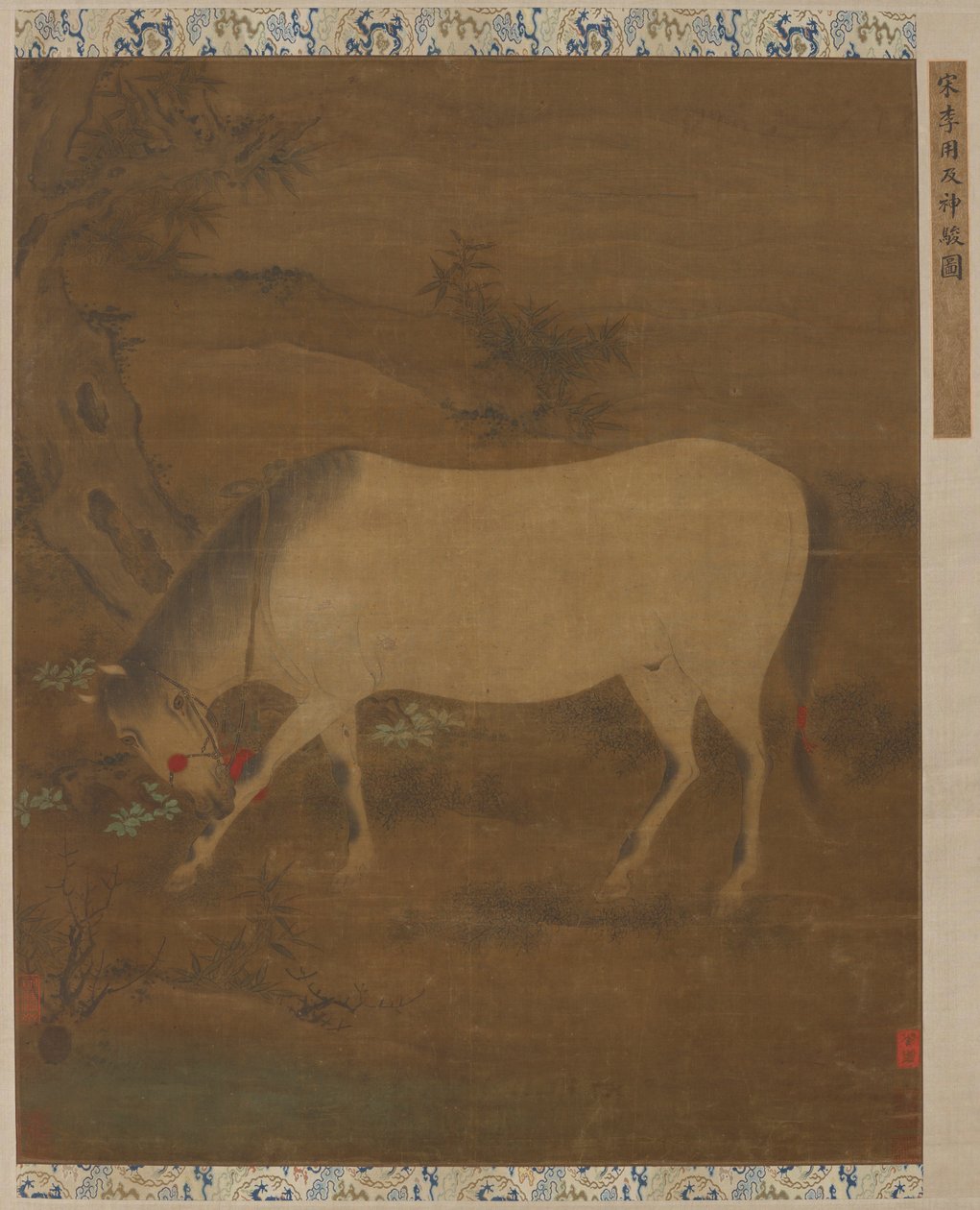 En hvid hest af Unknown artist