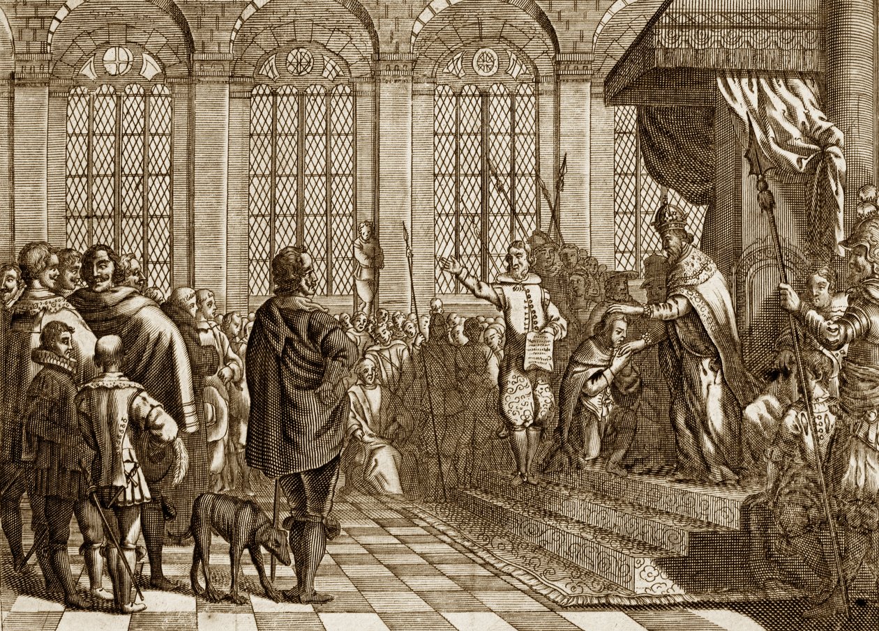 Abdikation af CHARLES V af Unknown artist
