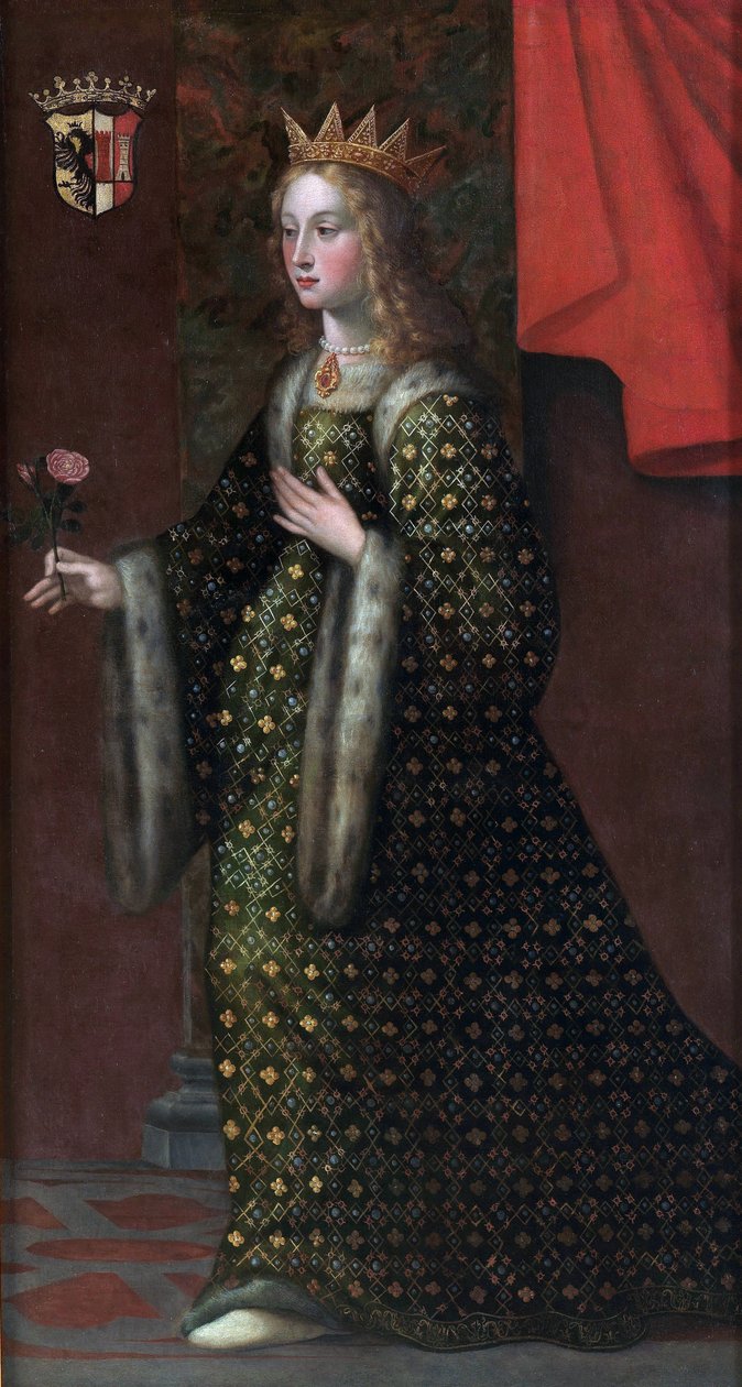Adelaide de Suse - Adelais - Adaline de Suza eller encore Adelaide de Turin (1020 1091) - Adelaide af Susa, kone til Otto af Savoyen (Othon Ier de Savoie) - Anonym - 1700-tallet - Olie på lærred af Unknown artist