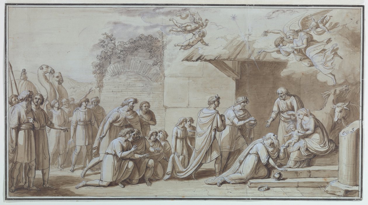 Tilbedelse af Magi af Unknown artist