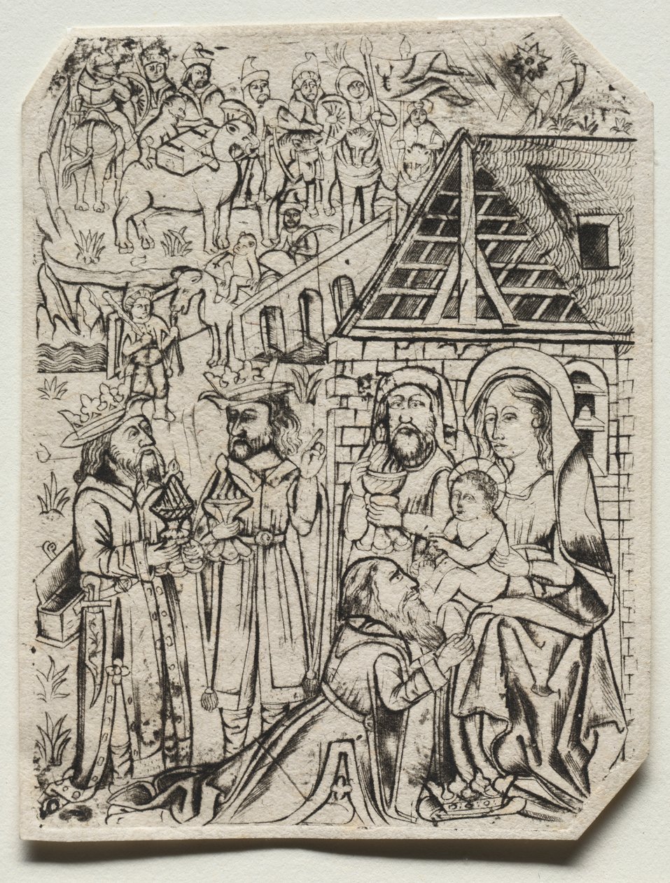 Tilbedelse af Magi af Unknown artist