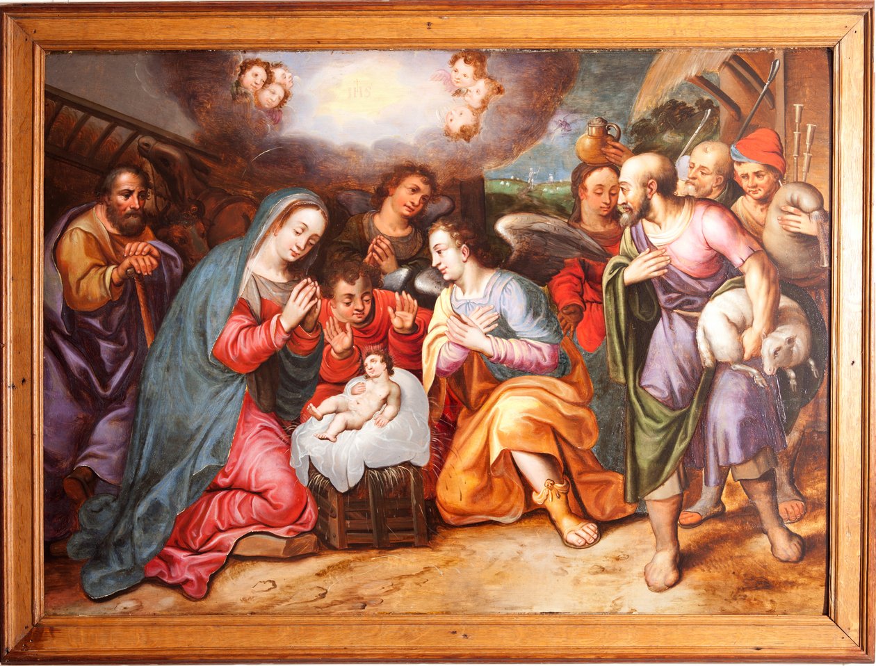 Tilbedelse af hyrderne af Unknown artist
