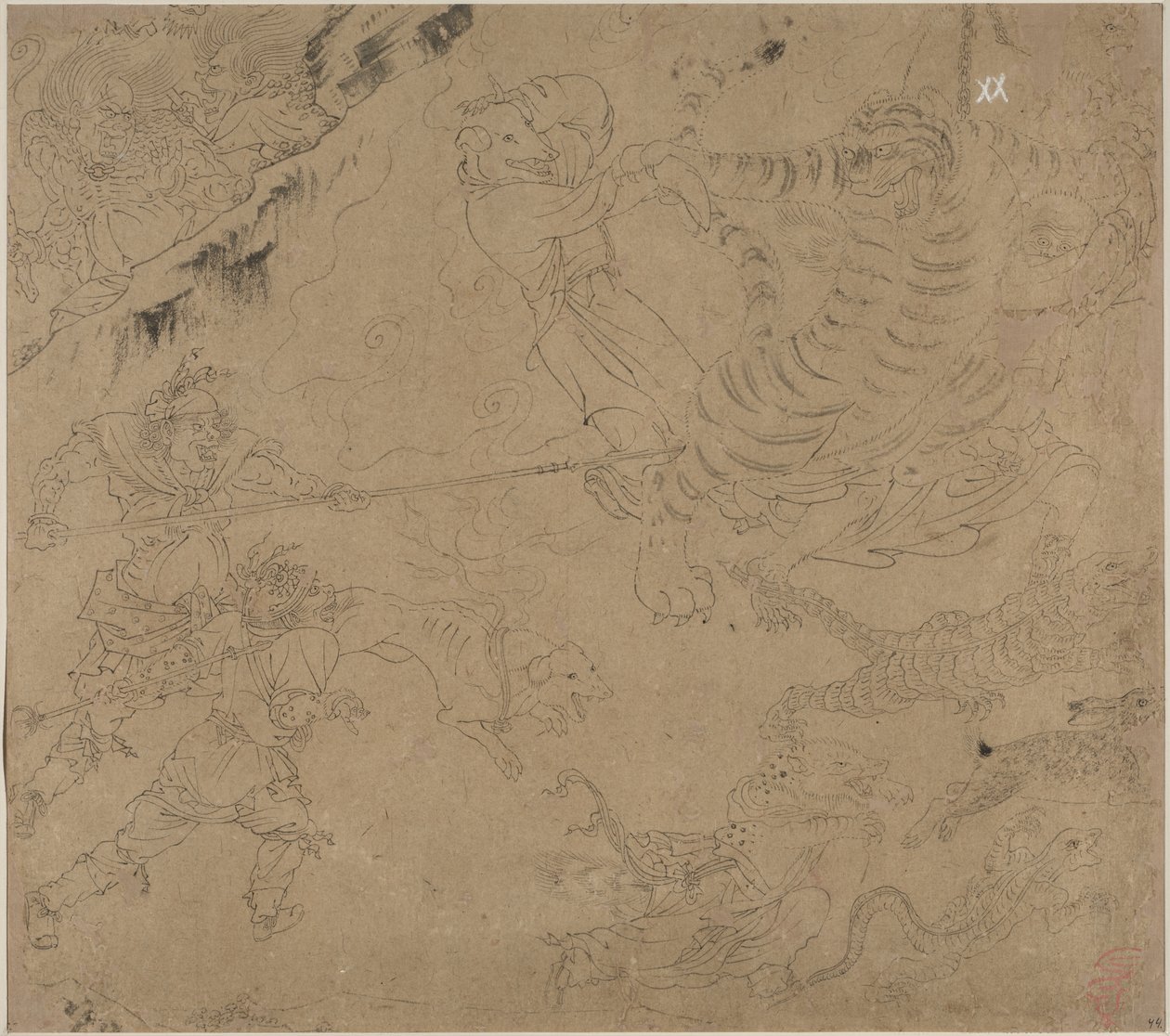 Album med daoistiske og buddhistiske temaer: Search the Mountain: Leaf 44 af Unknown artist