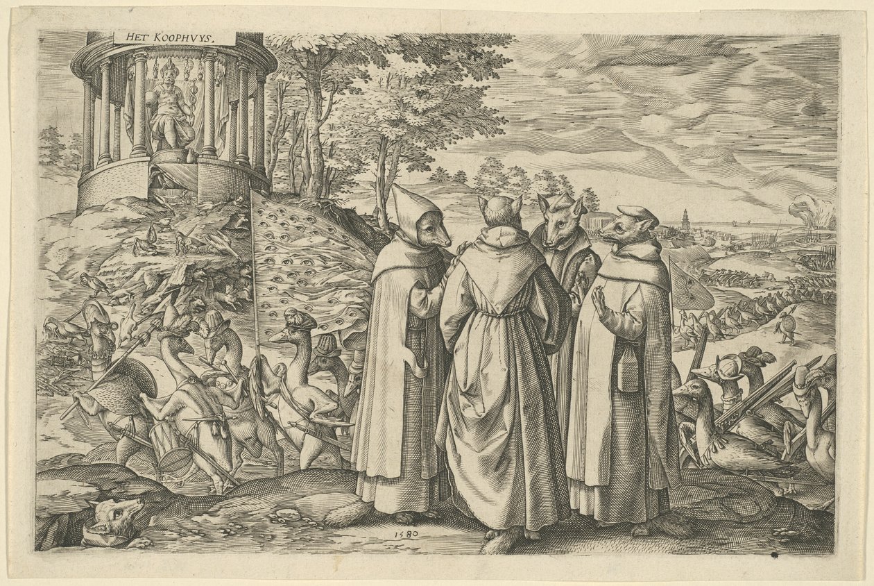 Allegori om hertugen af Alvas nederlag ved Brielle af Unknown artist
