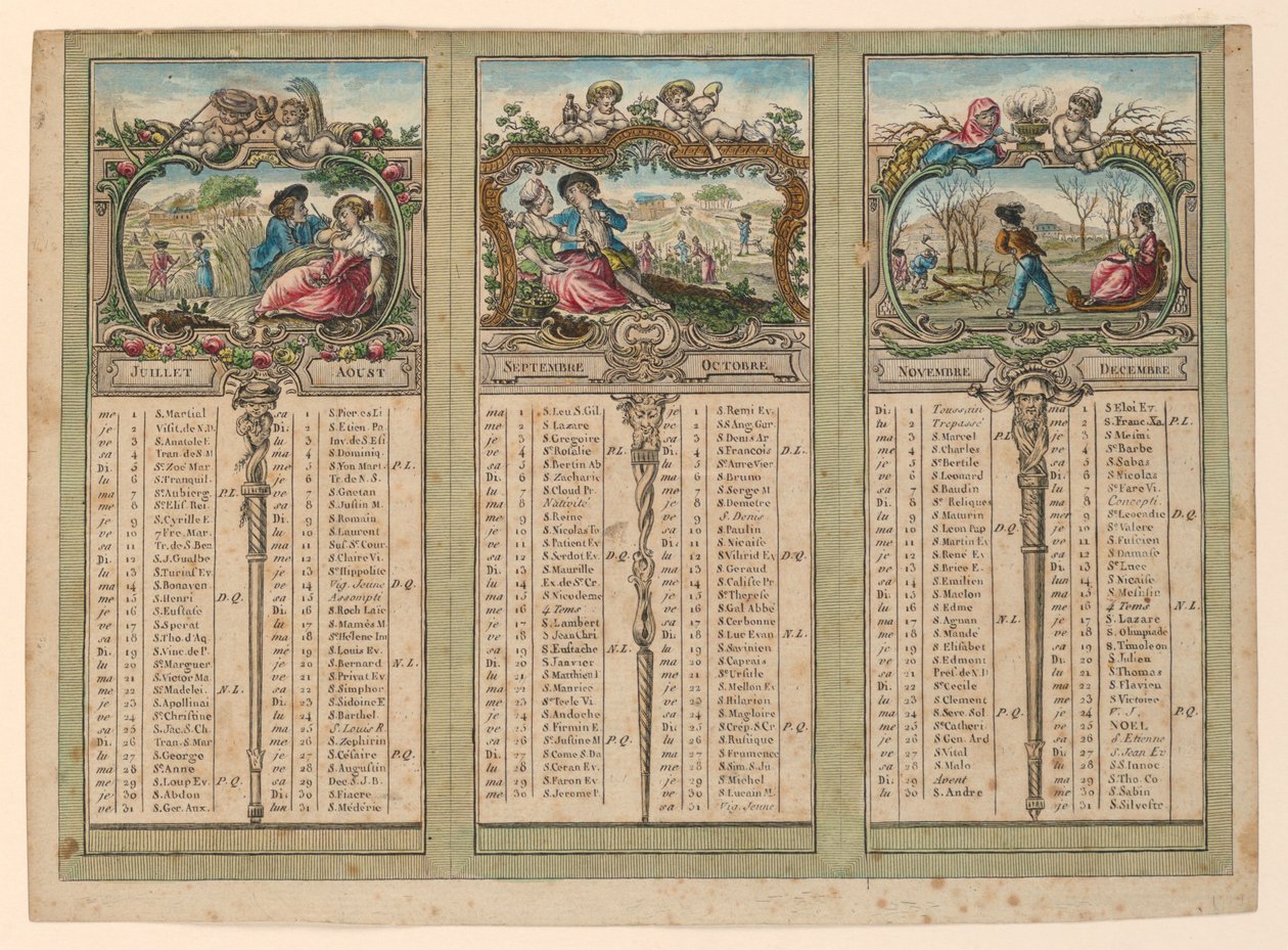 Almanak for 1789 af Unknown artist