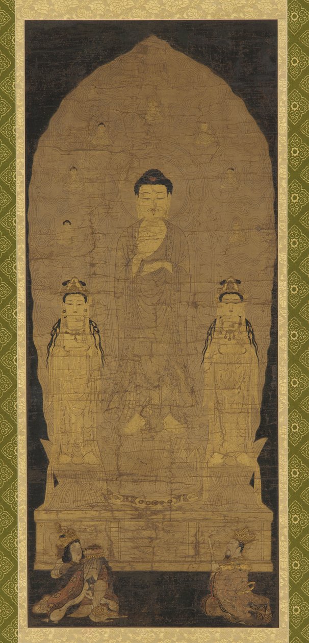 Amitabha triade af Unknown artist
