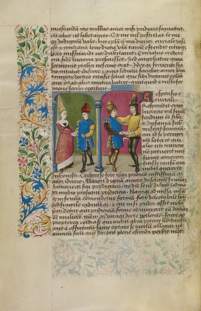 En brevveksling mellem Euryalus og Lucretia af Unknown artist