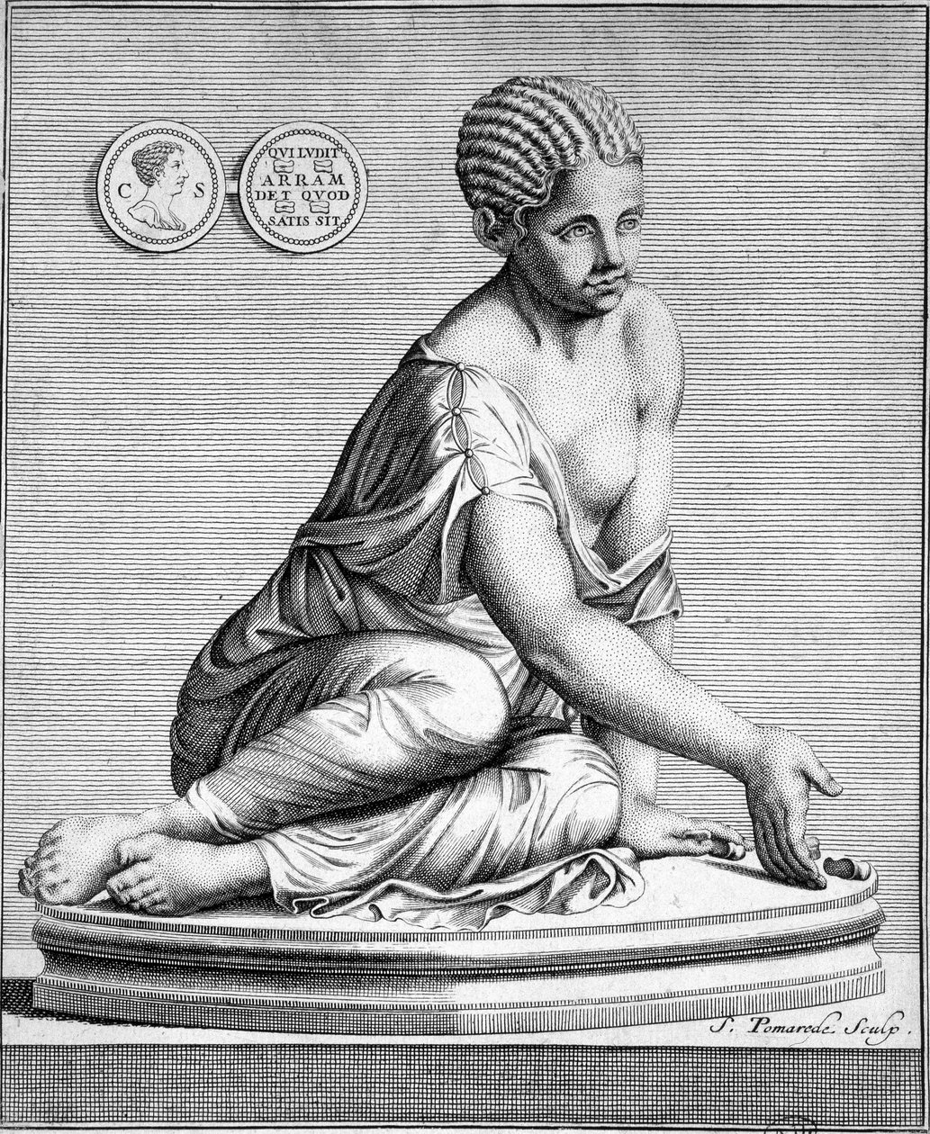 Gammelt spil: osseletterne. af Unknown artist