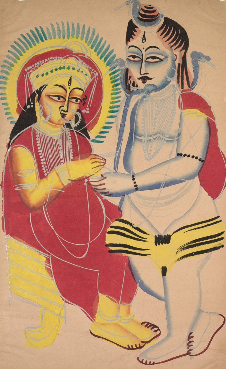 Annapurna og Shiva af Unknown artist