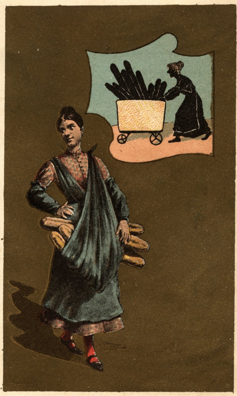Anonym kromolitografi, slutningen af det 19. århundrede. af Unknown artist