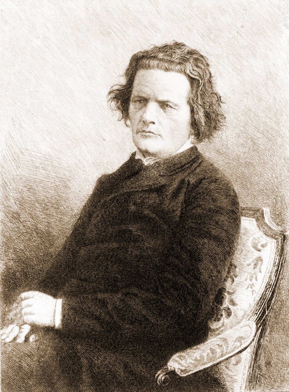 Anton Grigorievich Rubinstein. Russisk pianist og komponist (Vykhvatintsy, nær Podolsk af Unknown artist