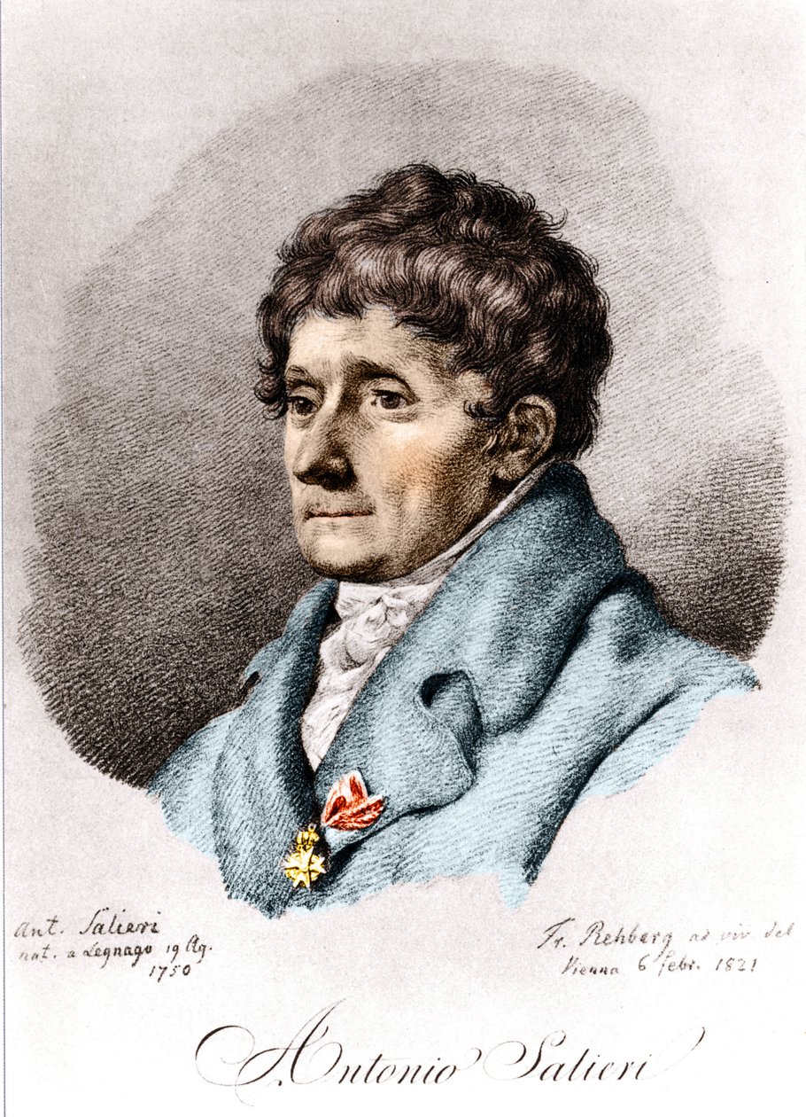 Antonio Salieri, italiensk komponist og dirigent (Legnago af Unknown artist