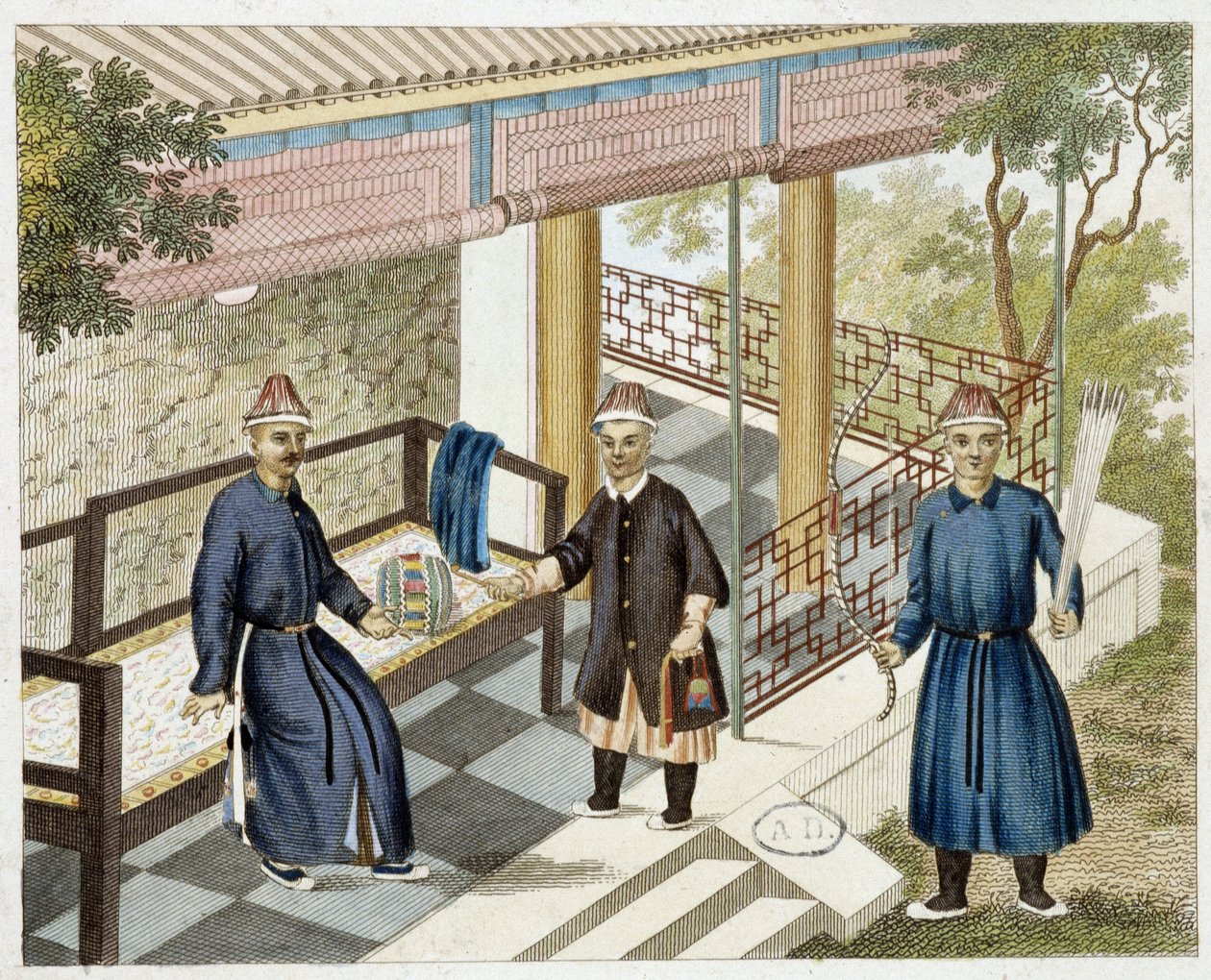Bueskydning i Kina i det 19. århundrede af Unknown artist