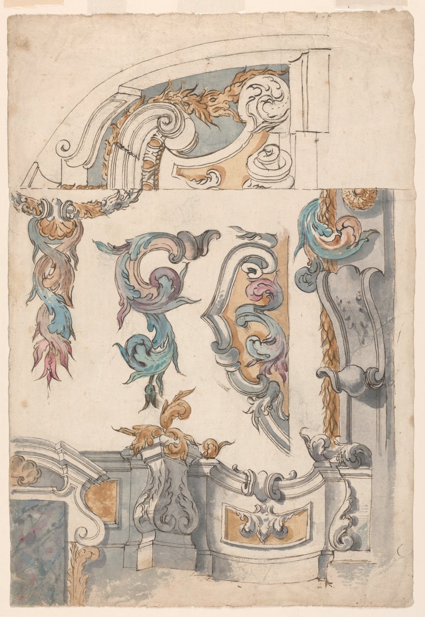 Arkitektoniske ornamenter: af Unknown artist