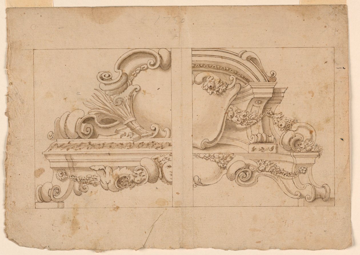 Arkitektoniske ornamenter af Unknown artist
