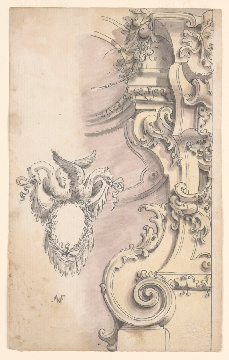 Arkitektoniske ornamenter t af Unknown artist