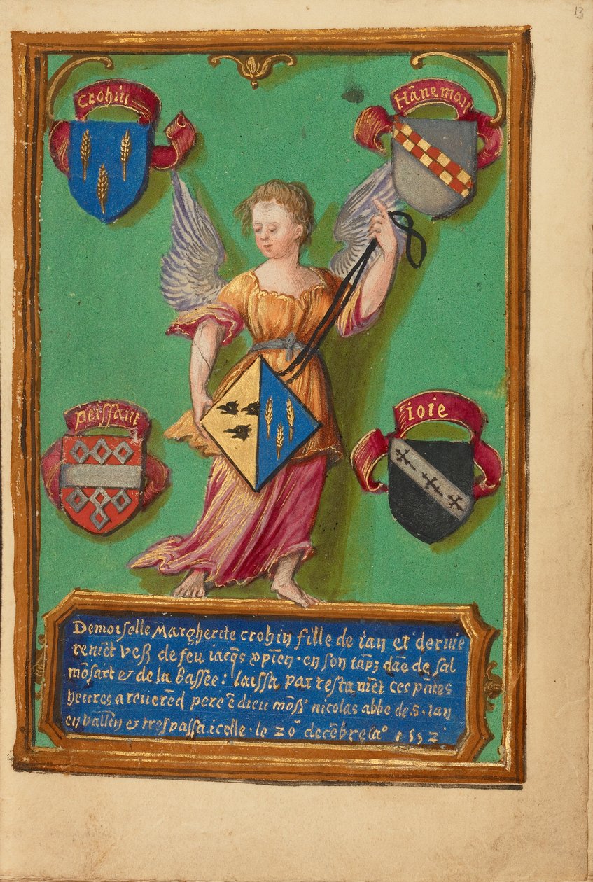 Marguerite Crohins våbenskjold af Unknown artist