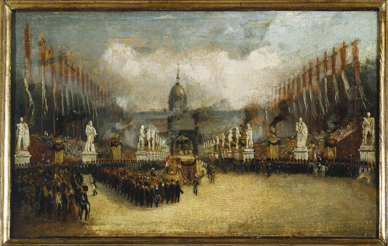 Ankomst af Napoleons aske til esplanaden des Invalides, 15. december af Unknown artist