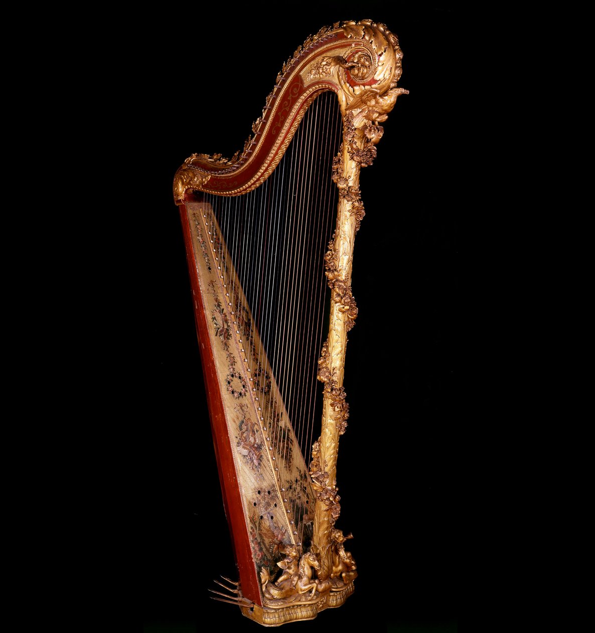 Art France: Harpe af Dronningen af Frankrig Marie Antoinette (1755-1793) af Unknown artist