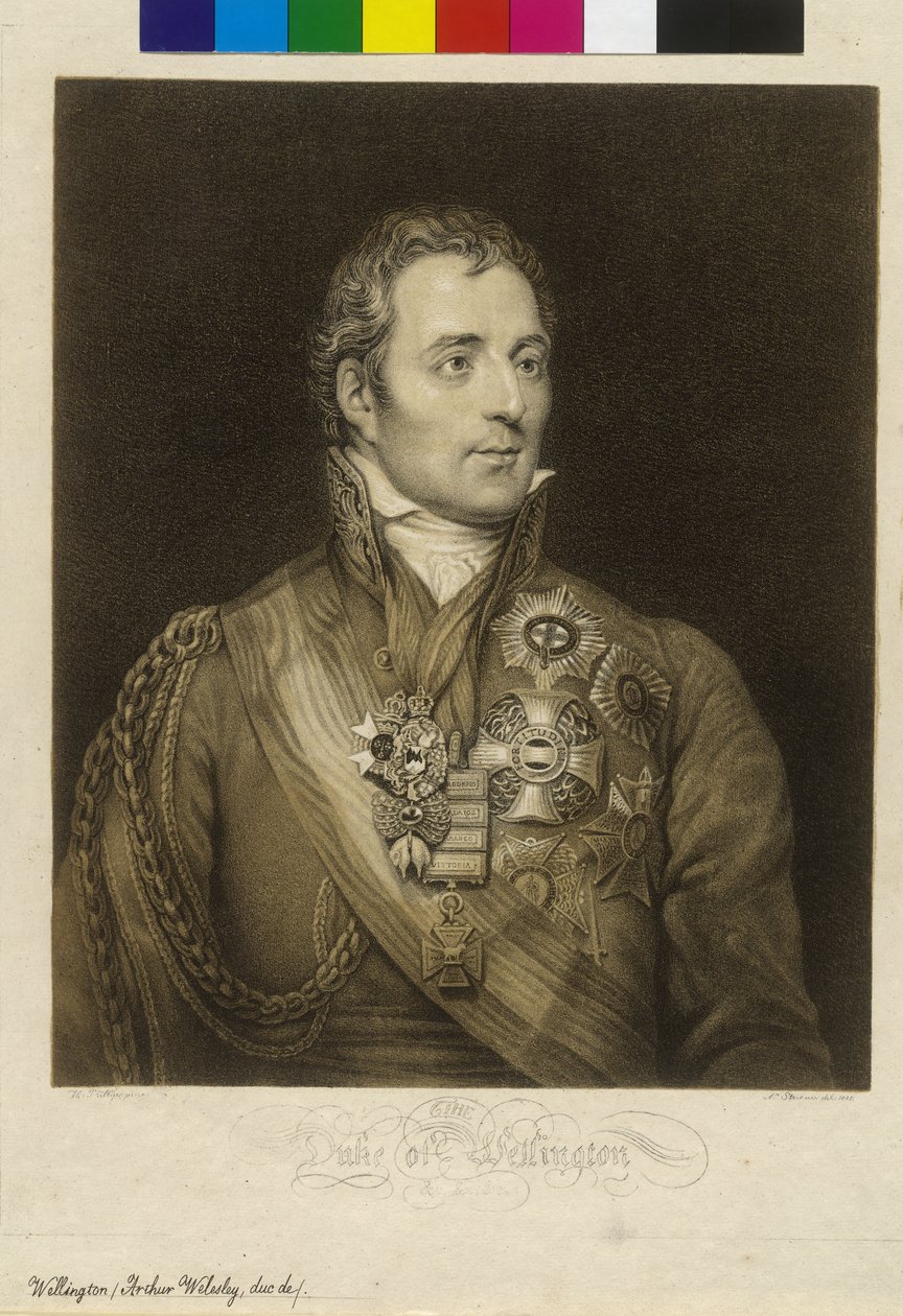 Arthur Wellesley hertug af Wellington (print) af Unknown artist