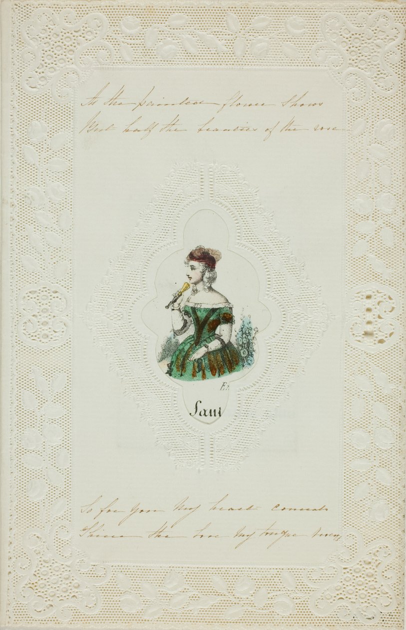 Som den malede blomst viser (valentin) af Unknown artist