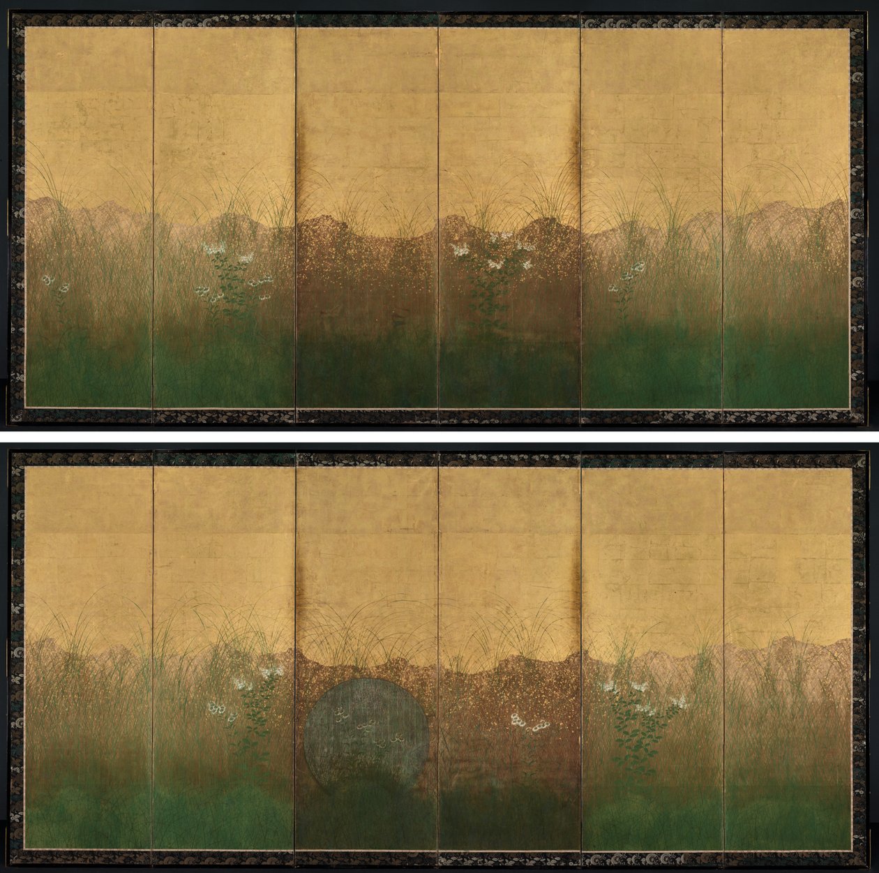Efterårsaften med fuldmåne på Musashino-sletten af Unknown artist