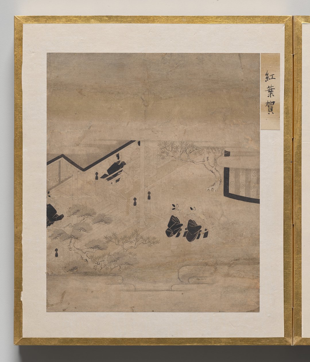 Efterårsudflugt fra Album of Illustrations for Tale of Genji af Unknown artist
