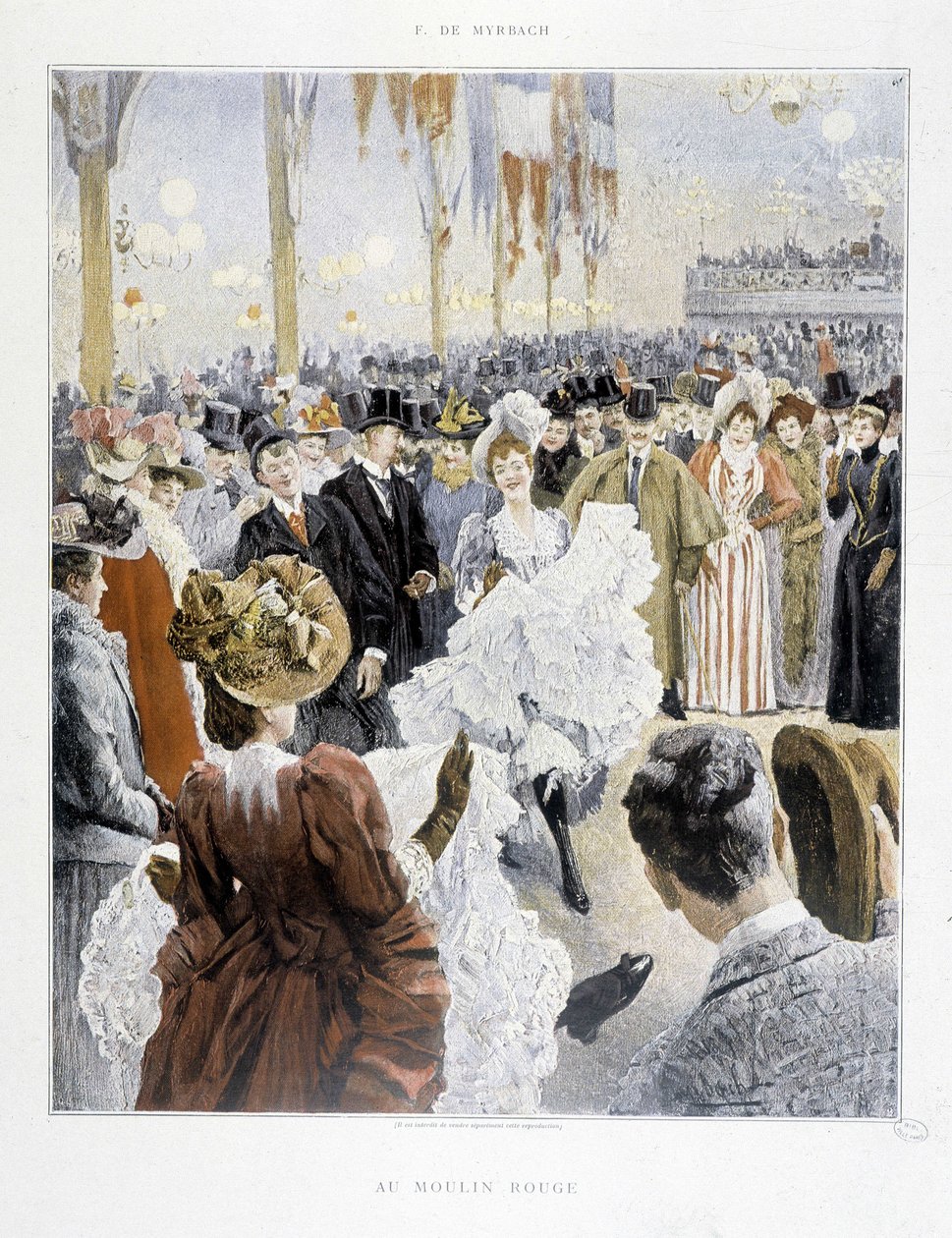 Bal i Moulin Rouge - i "Paris Illustré" af Unknown artist