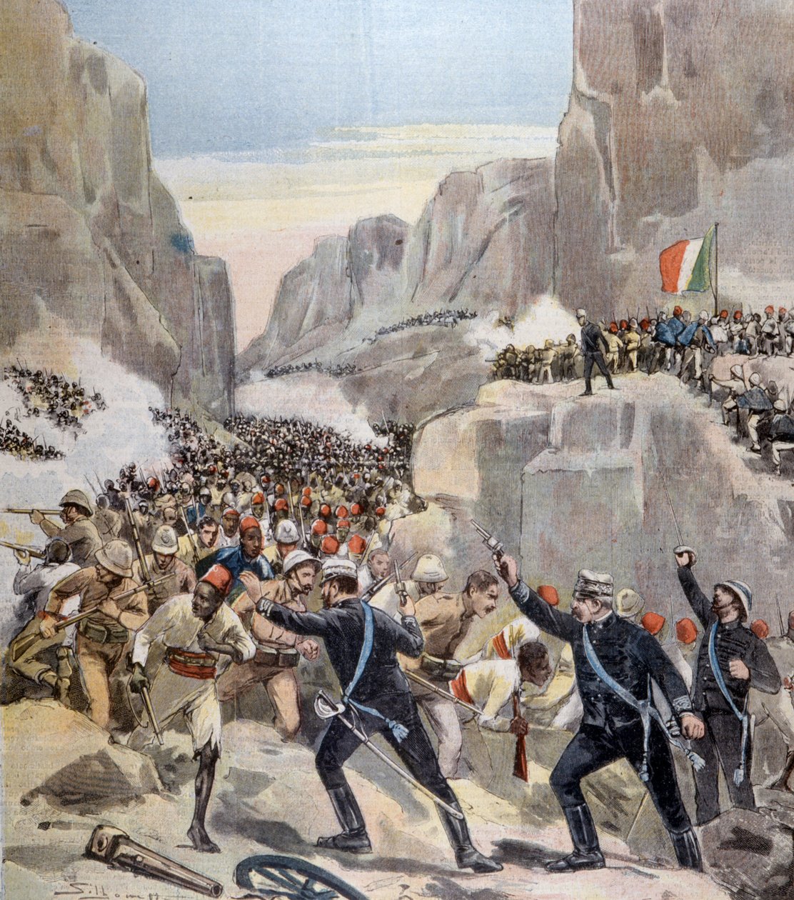 Slaget ved Abba Karima (Adoua, Etiopien) mellem Etiopien og Italien af Unknown artist