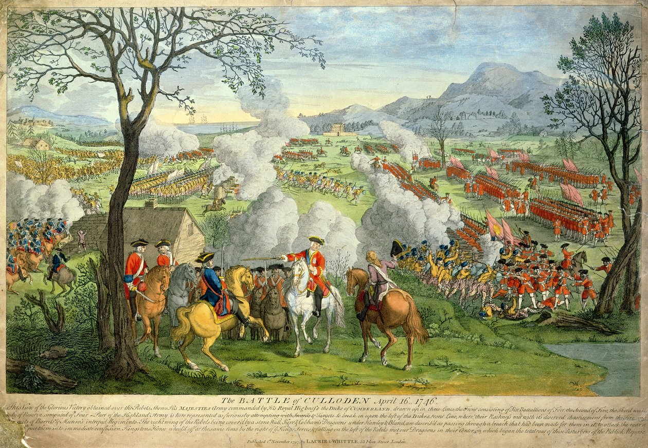 Slaget ved Culloden af Unknown artist