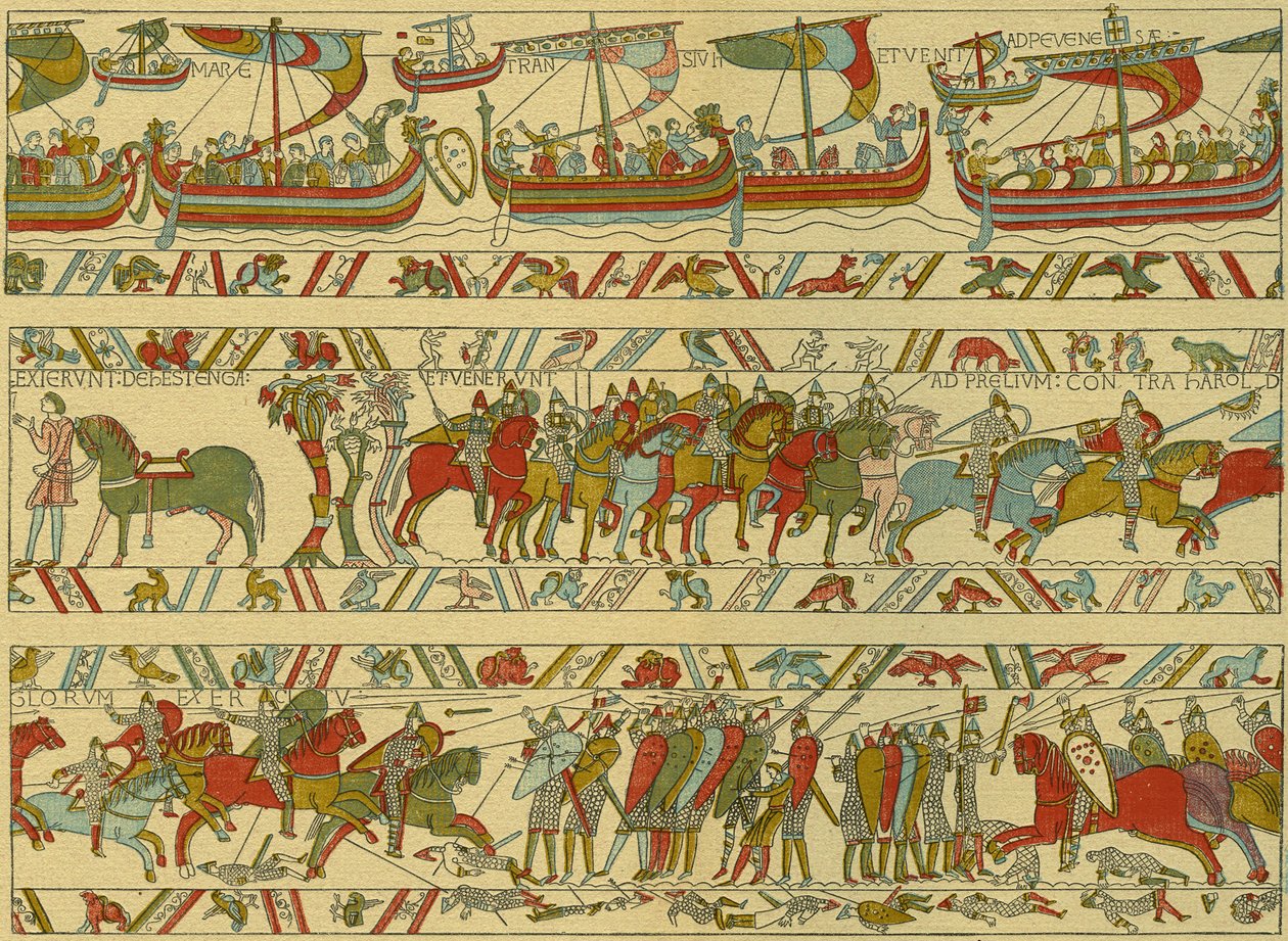 Bayeux-tapet. Norman angreb af Unknown artist