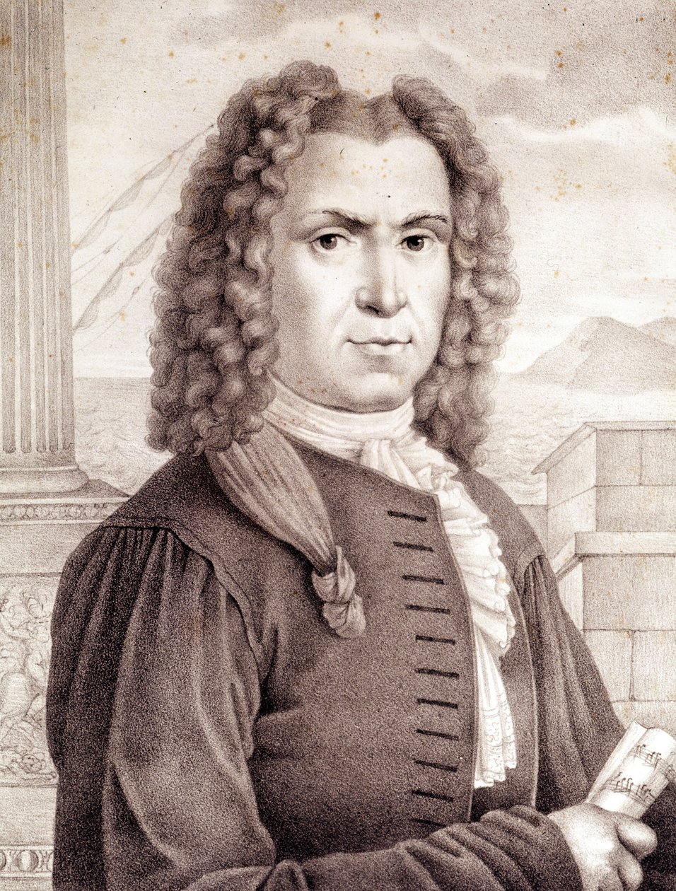 Benedetto Marcello (1686-1739) italiensk komponist. af Unknown artist