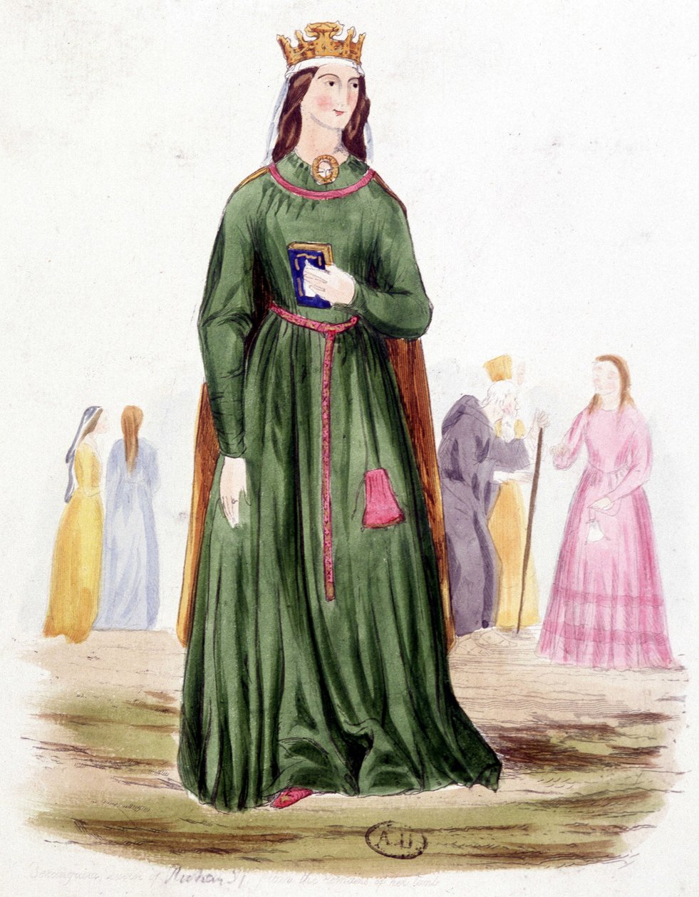 Berengere, dronning af England, kone til Richard I af Unknown artist