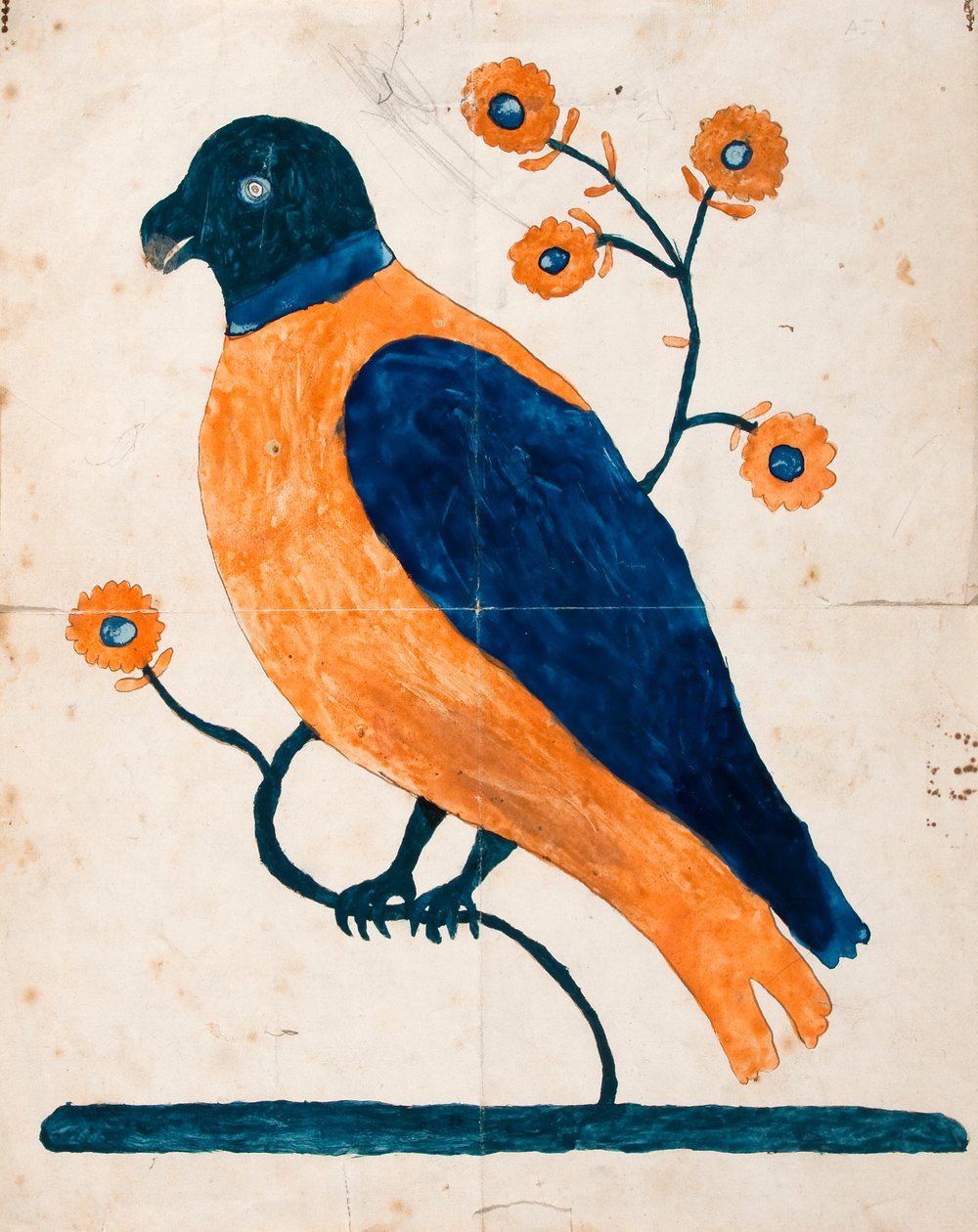 Fugl på kvist af Unknown artist