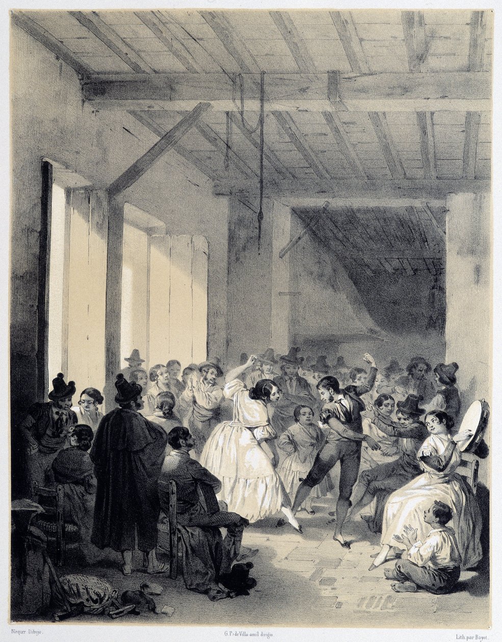 Bohemian Ball, "" Kunstnerisk og monumentalt Spanien med berømte steder og monumenter i Spanien"" af Don Genaro Perez de Villa af Unknown artist