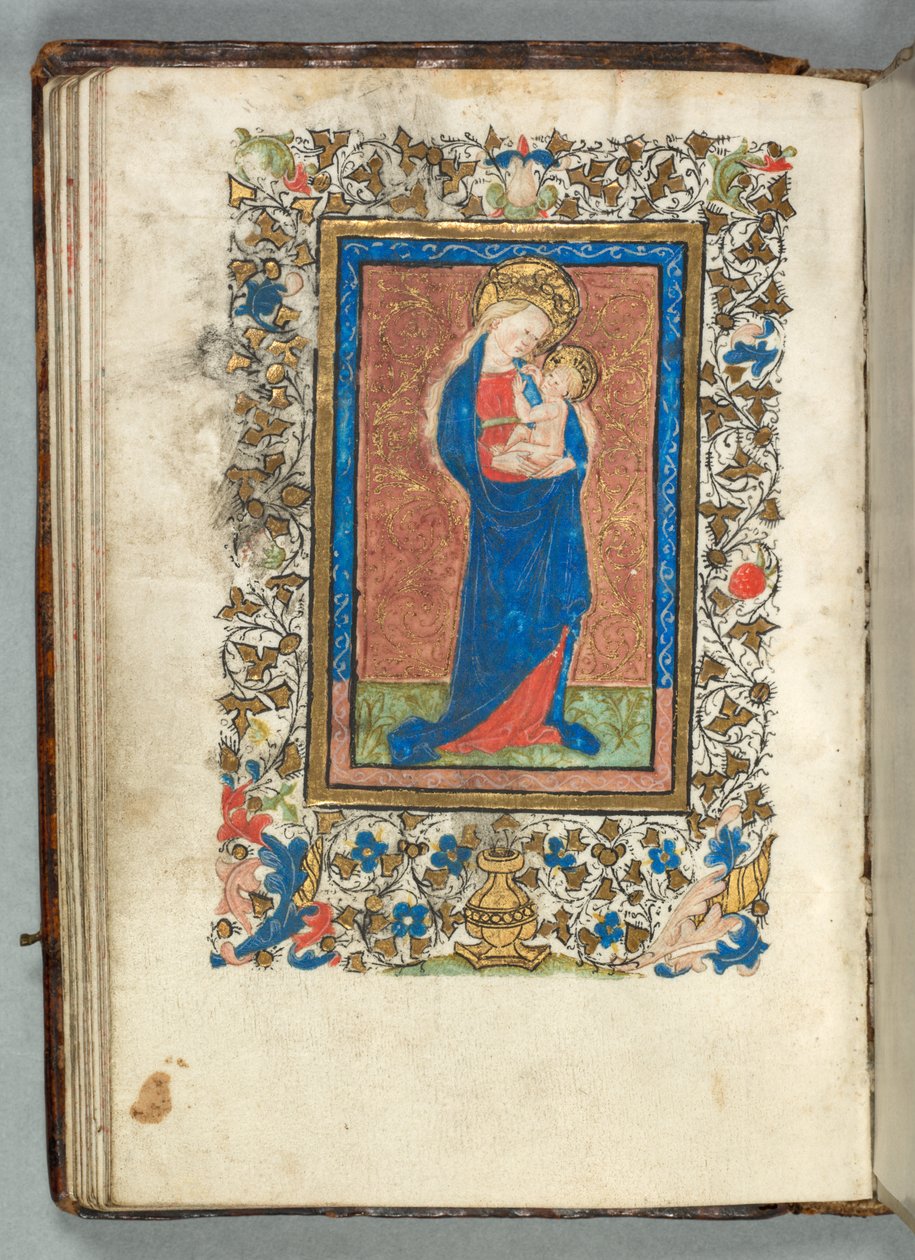 Timebog (Brug af Metz): Fol. 26v, Jomfru og Barn af Unknown artist