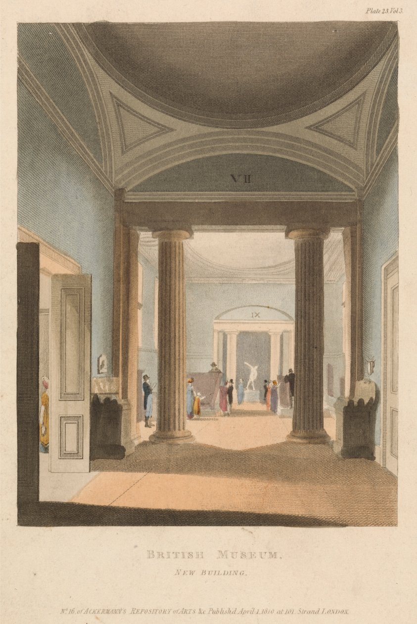 British Museum, New Building af Unknown artist