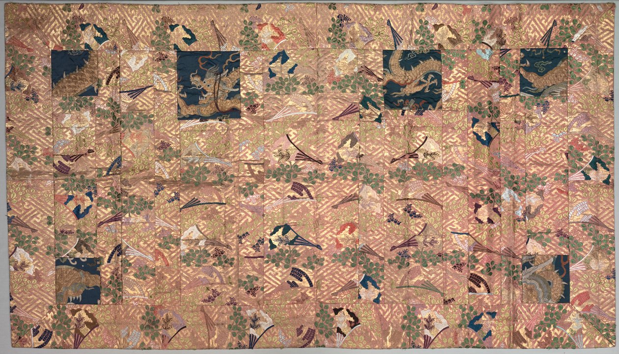 Buddhistisk præstekappe og skærb af Unknown artist