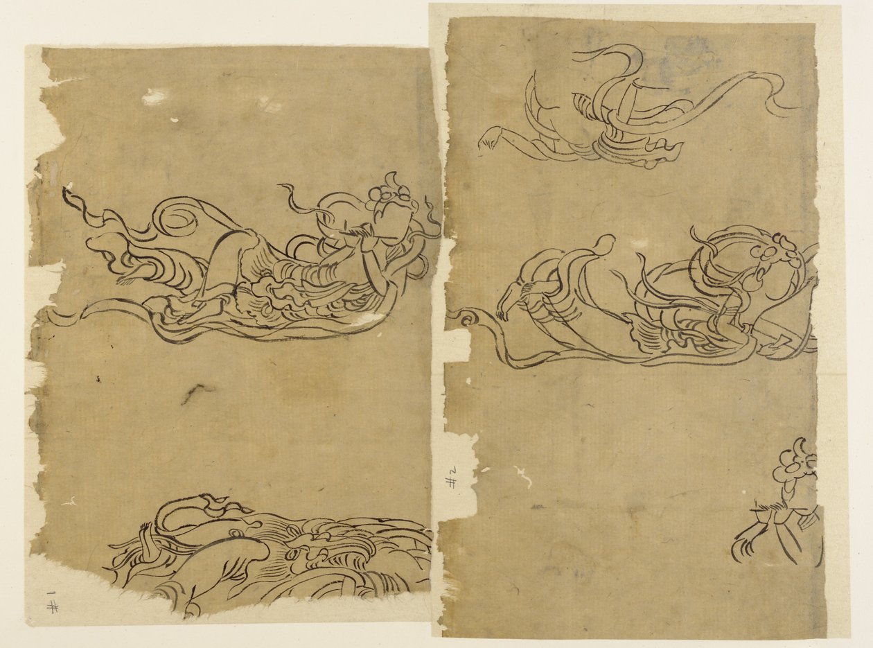 Buddhistisk engel - Apsaras af Unknown artist