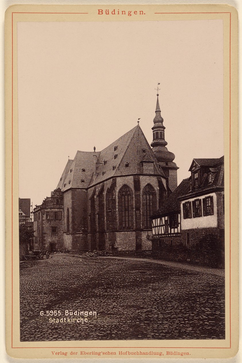 Budingen. Byens kirke. af Unknown artist
