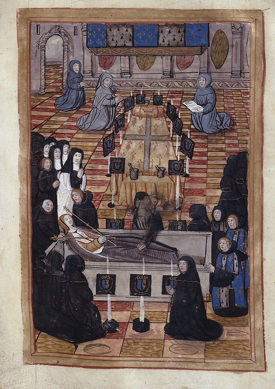 Begravelse af Anne de Bretagne (1514) - Miniature af Unknown artist