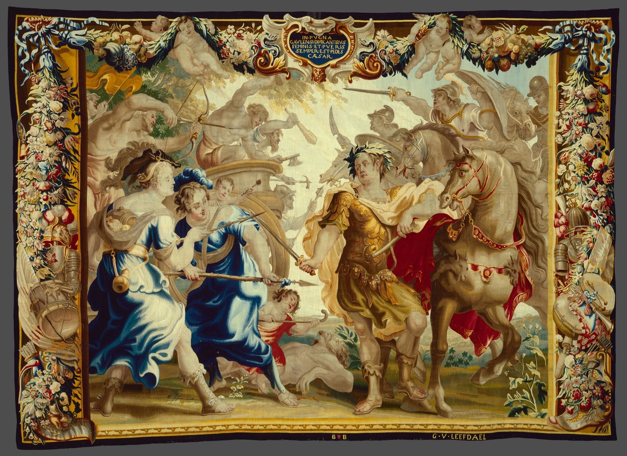 Cæsar i Gallerkrigen fra Historien om Cæsar og Kleopatra af Unknown artist