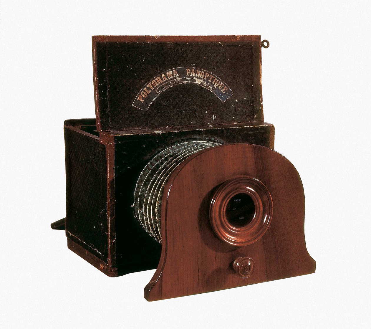 Kamera af Daguerre (Jacques Daguerre (1787-1851)) til at lave daguerreotypi, Paris. National Conservatory of Arts and Metiers. af Unknown artist