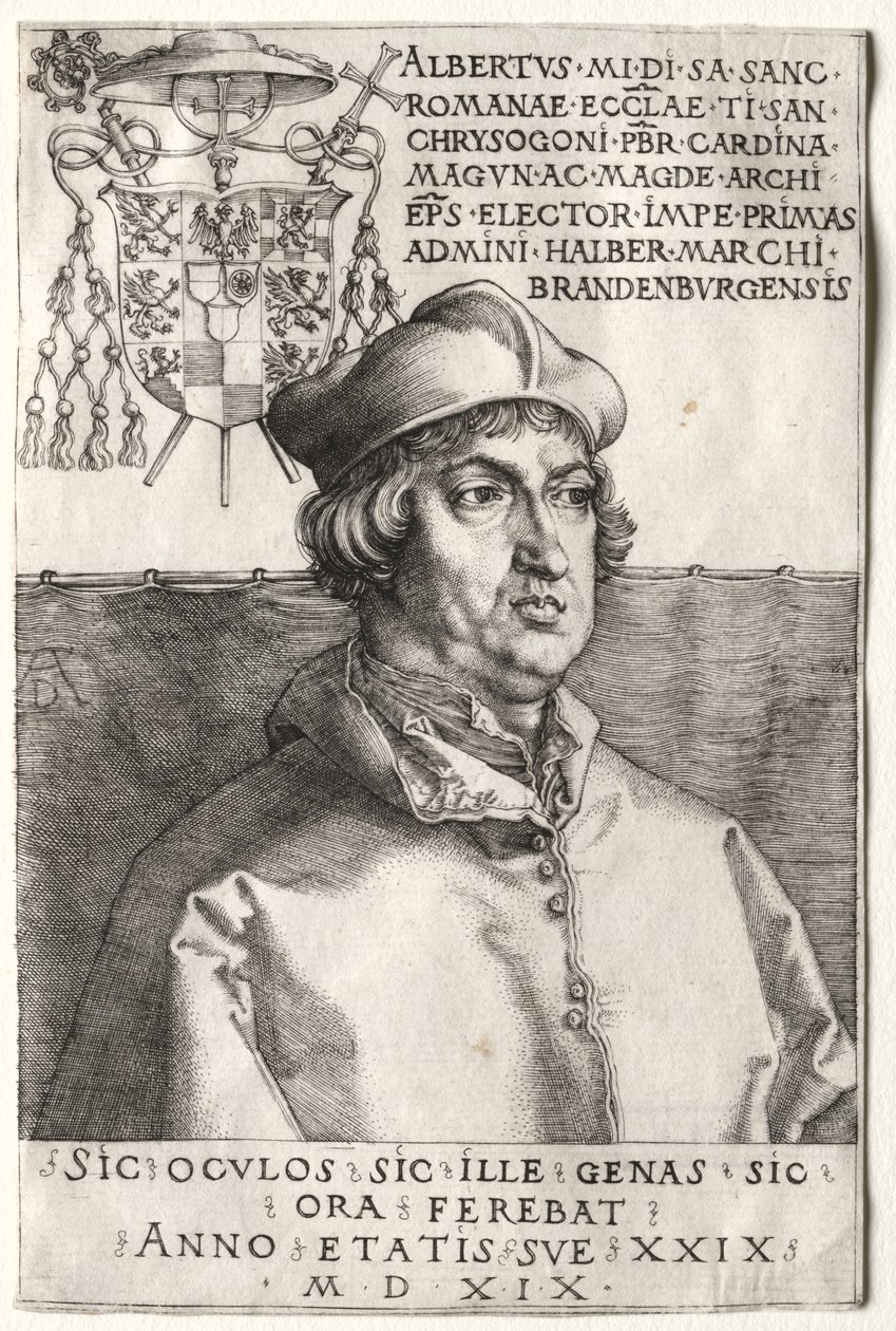 Kardinal Albrecht af Brandenburg - Den lille tallerken af Unknown artist