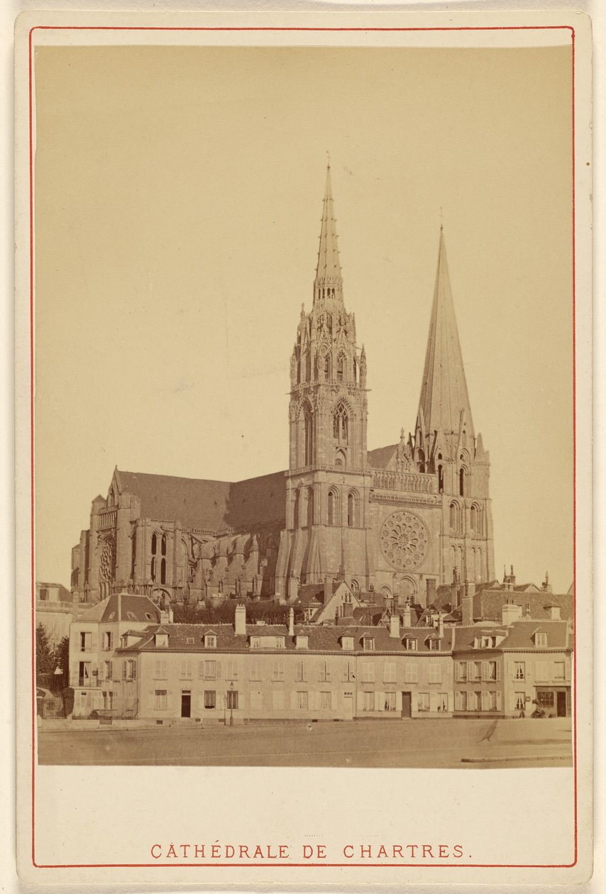 Katedralen i Chartes af Unknown artist
