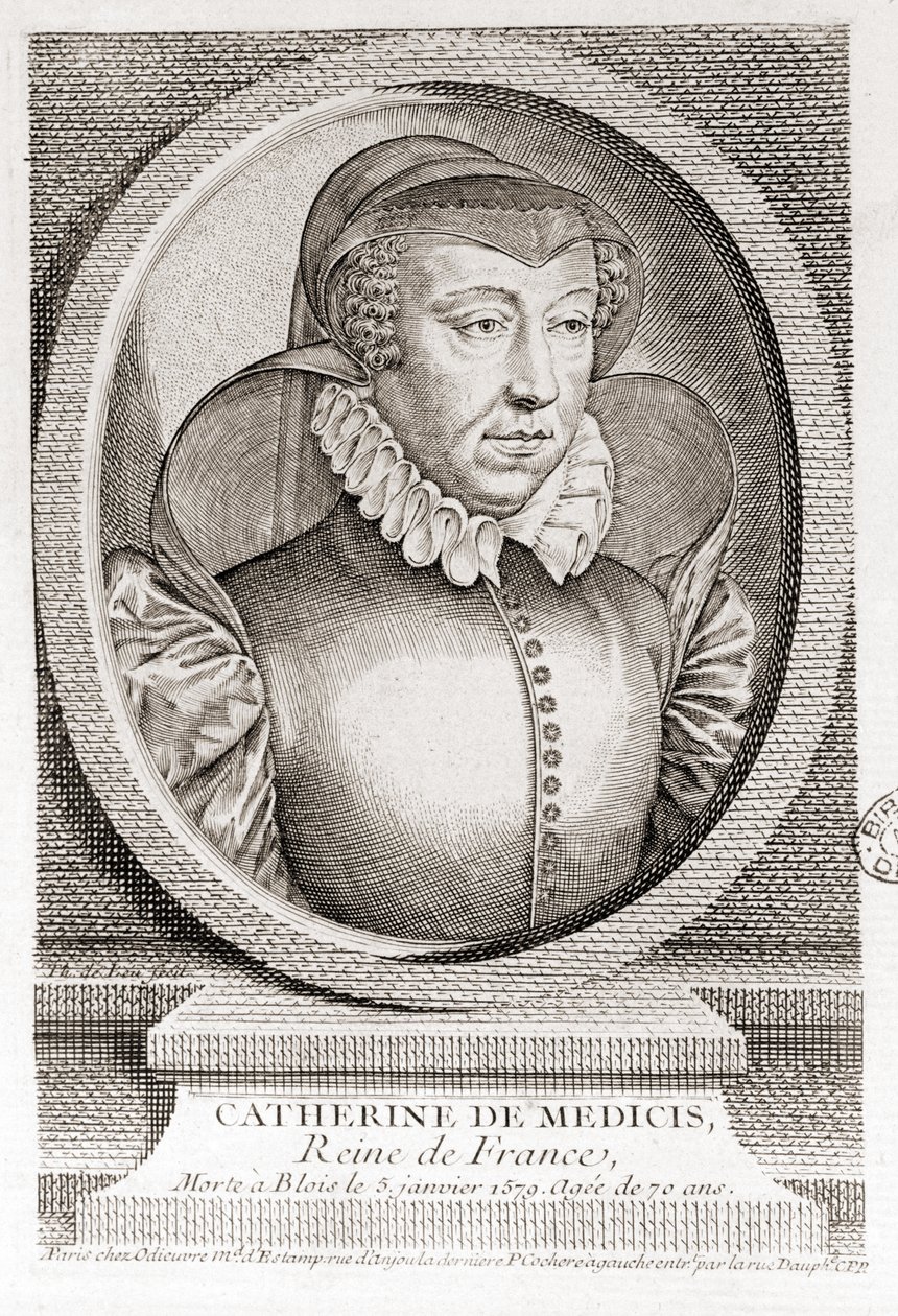 Catherine de Medici (Caterina de Medici) (1519 - 1589). af Unknown artist