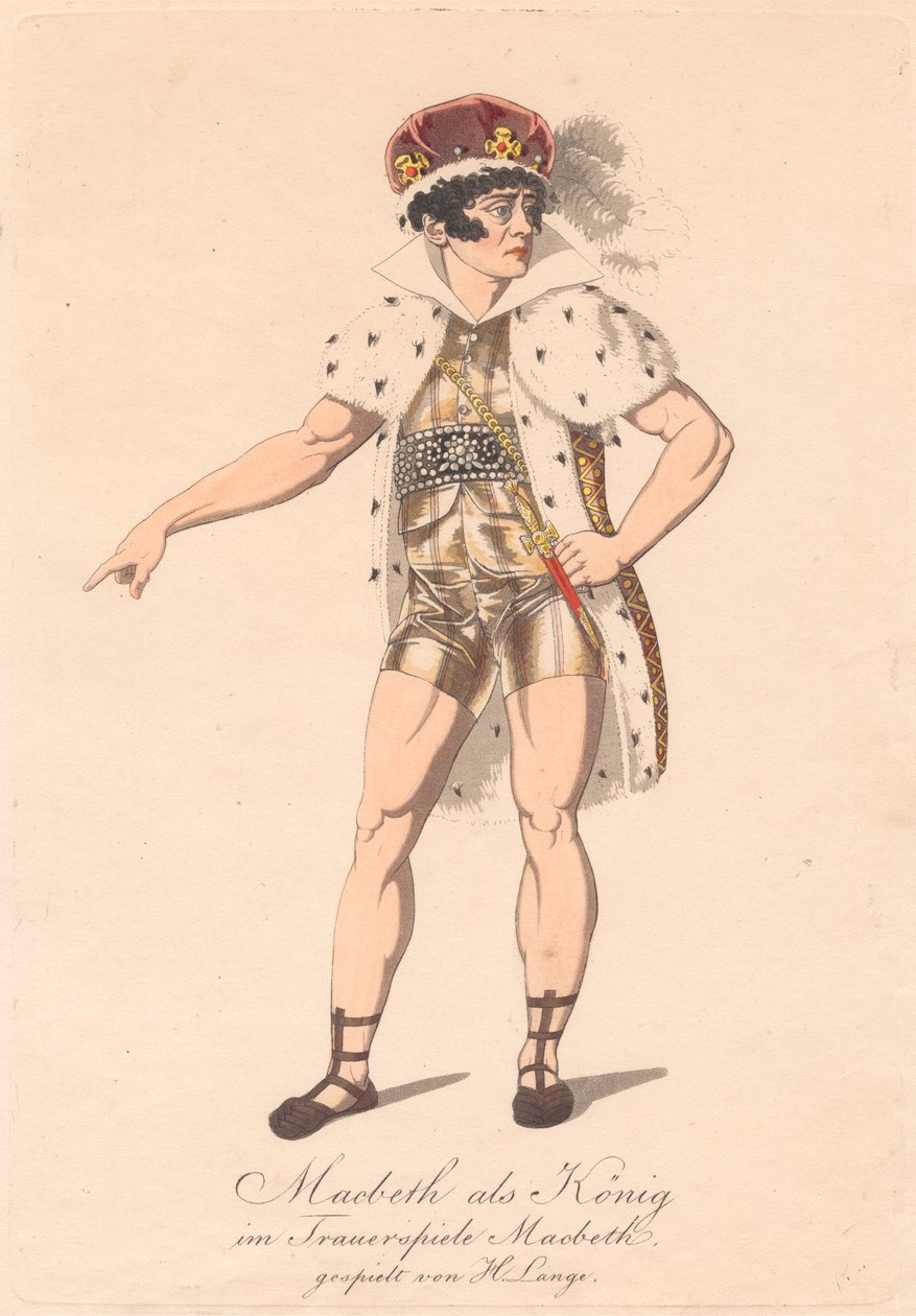 Karakterer fra en tysk produktion af Macbeth (en af seks raderinger) af Unknown artist
