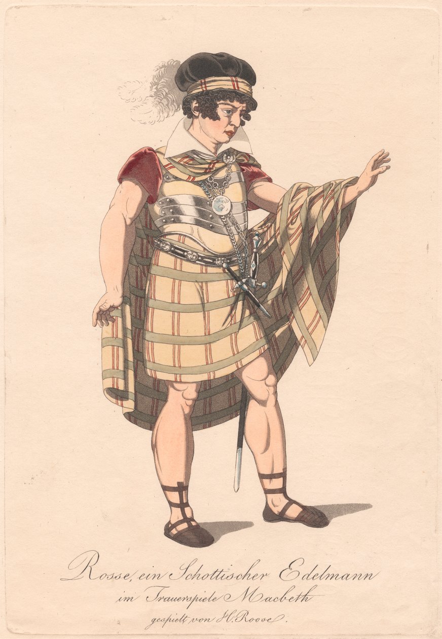 Karakterer fra en tysk produktion af Macbeth (en af seks raderinger) af Unknown artist