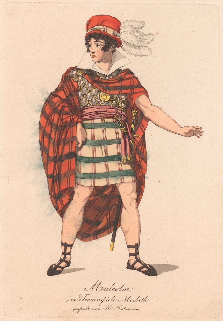 Karakterer fra en tysk produktion af Macbeth (en af seks raderinger) af Unknown artist